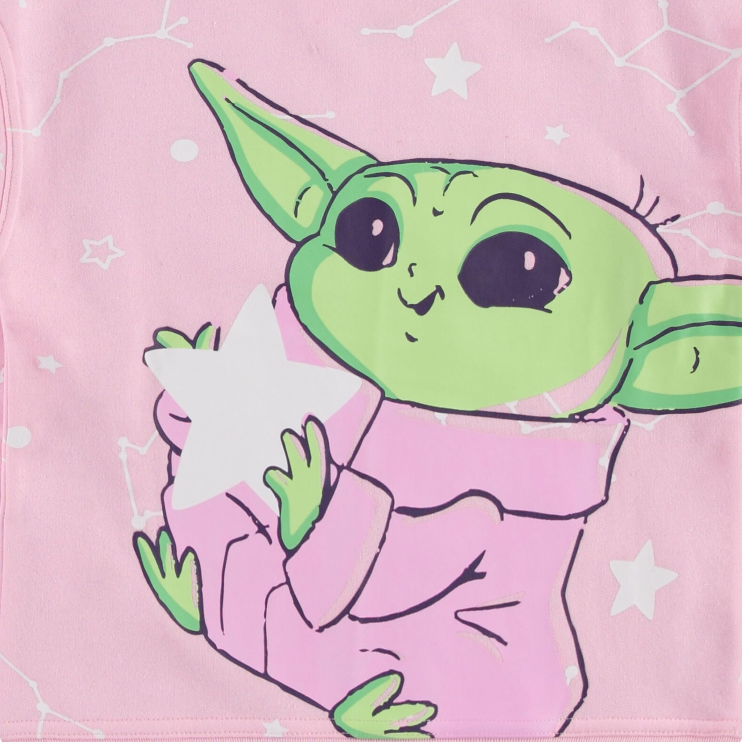Girls Baby Yoda Pullover Hoodie and Jogger Sweatpants Clothing Set- Little and Big Girl Sizes 4-16