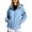 Blue, variant on Womens Windbreaker Jacket Hooded with Zipper Waterproof Lightweight for Outdoor Hiking and Travel,Gray 2XL