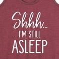thumbnail image 3 of Instant Message - Shhh I'm Still Asleep - Women's Racerback Tank Top, 3 of 6