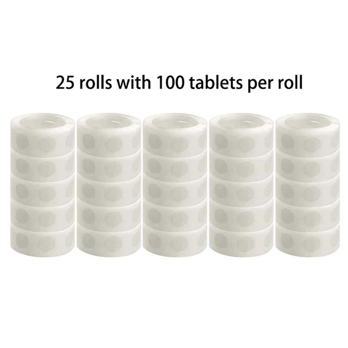 100 Rolls Glue Point Clear Balloon Glue Removable Adhesive Dots Double Sided Dots Glue Tape for Balloons Wedding Decors