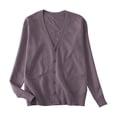 thumbnail image 6 of BLVB Girls Cardigan Long Sleeve Button down Sweater Kids Knit School Uniform Sweaters for Teen Girls with Pockets 5-17 Years(Bronze,16-17 Years), 6 of 7
