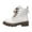White, variant on Fashion Women's Solid Autumn Square Heels Lace Up Short Booties Round Toe Shoes - Stylish Ankle Boots for Every Occasion