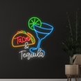 thumbnail image 2 of C-craft Custom Tacos And Tequila Neon Sign, Quote Name LED Light, Bar Club Neon Light, Bar Decor, 2 of 5