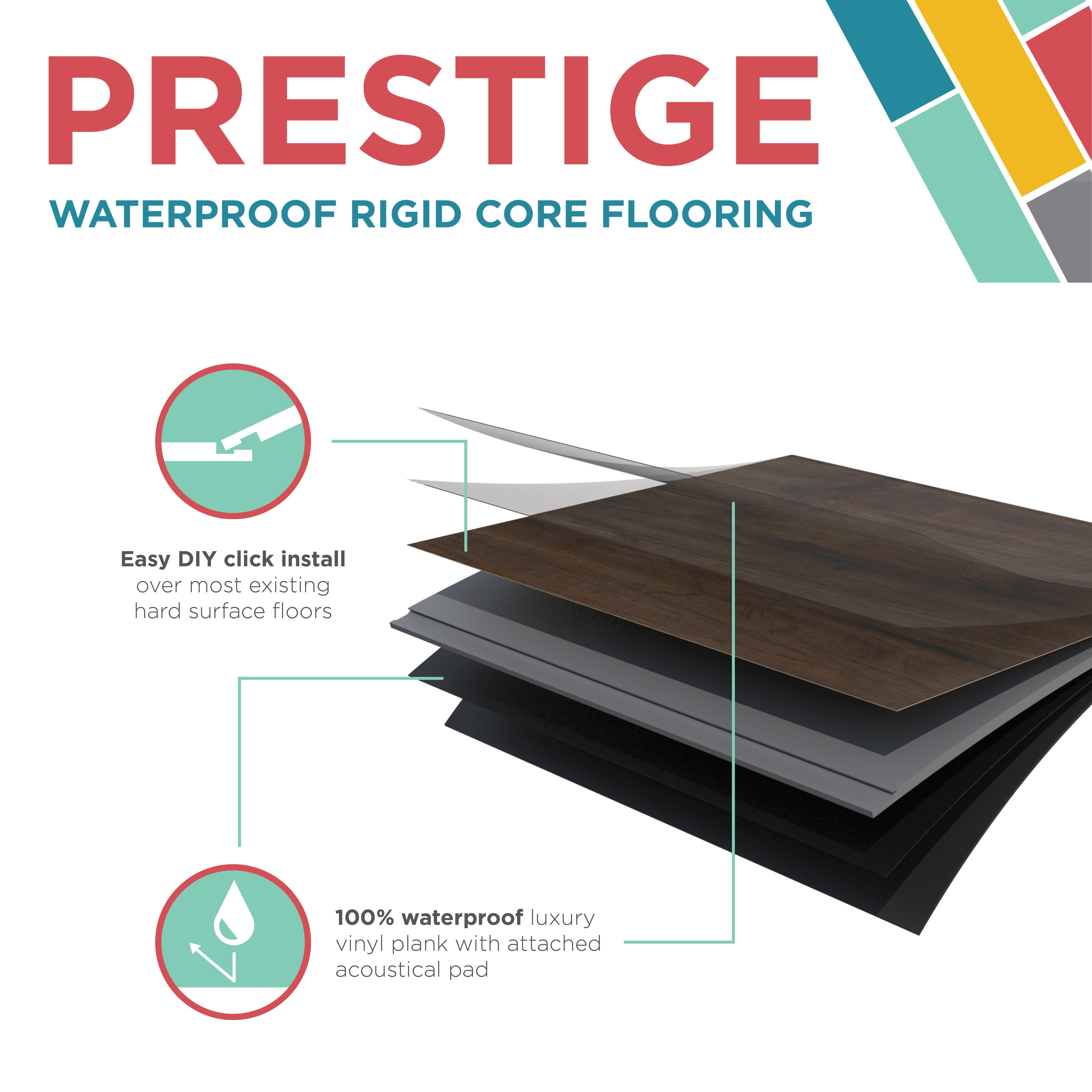Shaw Floors Prestige 6 in. x 36 in. Harvest Hickory, Luxury Vinyl Plank (11.81 sq. ft./ carton)