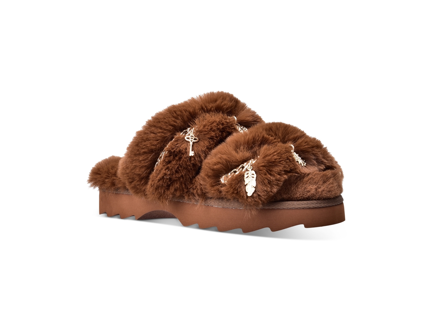 wild fur slippers