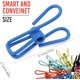 thumbnail image 4 of Clips multiusos para sellar bolsas de alimentos, clip de acero recubierto de PVC multiusos, reutilizable y duradero, colores surtidos, paquete de 30, 2 pulgadas, adecuado para bolsas de cocina y más, 4 of 8