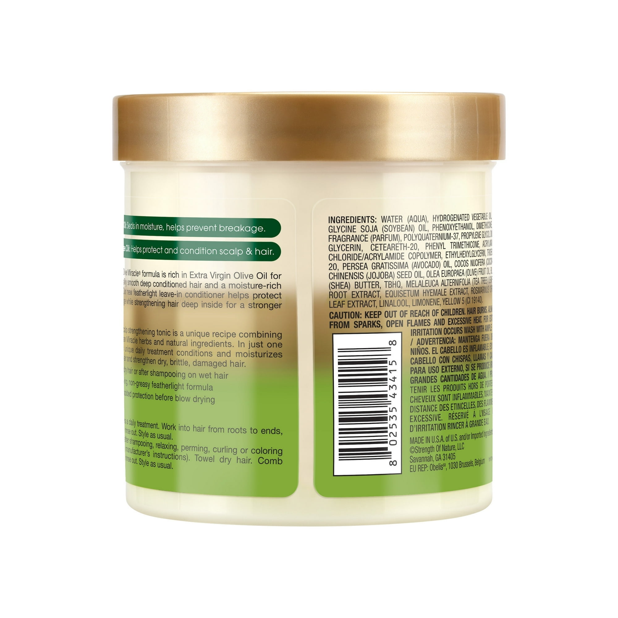 African Pride Olive Miracle Leave-in Conditioner 15 oz (Pack of 3)