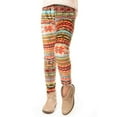 thumbnail image 2 of Kid's Velour Printed Leggings, Snlowflake/Olive Intarsia, L, 1 Piece, 2 of 3