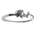 thumbnail image 2 of Soumake Wedding Ring Rose Design Elegant Classic Delicate Wedding Ring For Wedding Fashion, 2 of 7