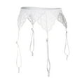 thumbnail image 1 of Gibobby Lencería para sexo Ropa interior breve sexy Ropa interior de liga de encaje Calzoncillos elásticos Falda Lencería íntima(Blanco,Talla única), 1 of 3