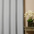 thumbnail image 3 of Quality Home Wide Basic Bronze Grommet Blackout Curtain - Grey - 100"W X 108"L (Single Panel), 3 of 3