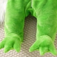 thumbnail image 4 of BMYJ Frog Shaped Hooded Fleece Jumpsuit, Adorable Animal Themed Outfit for Baby Toddler Boys Girls, Warm Plush Jumpsuit for Holiday Dress Up Daily Wear (Green, 12-18 Months), 4 of 8