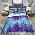 thumbnail image 2 of Designart 'Blue Electricity' Modern & Contemporary Duvet Cover Set, 2 of 4