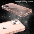 thumbnail image 3 of JETech Glitter Case for iPhone 13 6.1-Inch, Bling Sparkle Shockproof Phone Bumper Cover, Cute Sparkly for Women and Girls (Rose Gold), 3 of 7