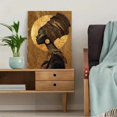 thumbnail image 5 of UXIEQU African Queen Portrait Canvas Wall Print 15.75x11.81 Inches, 5 of 8