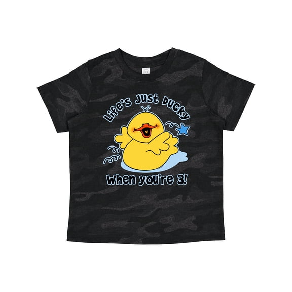 Inktastic Life's Ducky 3rd Birthday Boys or Girls Toddler T-Shirt
