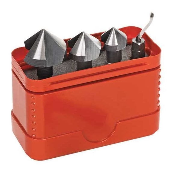 Shaviv Deburring Tool Set,High Speed Steel 154-00031