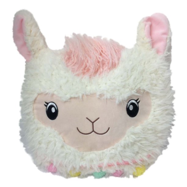 llama fur pillow