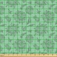 thumbnail image 2 of Ambesonne Mint Fabric by the Yard Upholstery, Botanical Floral Plants Herbal, 3 Yards, Grey Sea Green, 2 of 5