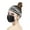 Grey, variant on VJGBEGW Women Elastic Button Turban Head Wrap Breathable Non Slip Sweat Resistant Yoga Workout Hair Band Purple