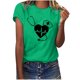 thumbnail image 1 of Camisetas con estampado de letras y cuello redondo de verano para mujer, blusas femeninas cómodas y elegantes, Tops OAVQHLG3B Store lin121212, 1 of 5