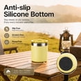 thumbnail image 4 of Ozark Trail 10oz Ceramic Lined Stainless Steel Lowball Tumbler with Magnetic Tritan Transparent Slider Lid, Yellow, 4 of 17