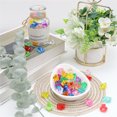 thumbnail image 5 of Topboutique Acrylic Ice Rocks Fake Crushed Ice 600 Pcs Assorted Colors Crystals Gems Crushed Cubes Diamonds Plastic Gems Stones for Vase Filler Table Wedding Home Decor(1.4*0.95cm), 5 of 8
