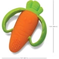 thumbnail image 5 of Anillo de dentición de zanahoria, naranja/verde., 5 of 5