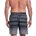thumbnail image 2 of Big & Tall Nike 9-in. Stripe Breaker Swim Trunks Color: Black Size: 3XB, 2 of 5