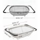 thumbnail image 4 of Stainless Steel Oval Fine Mesh Expandable for Colander Kitchen Sink Vegetables 6 Quart, 4 of 5