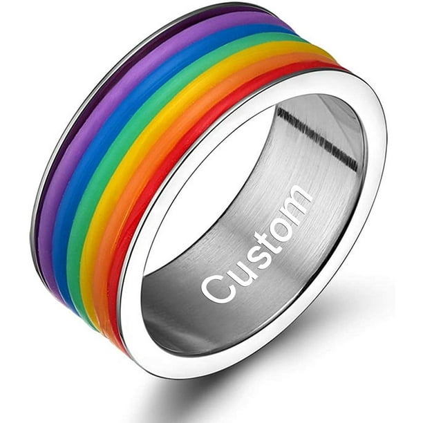 Silicone clearance pride rings