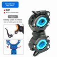 thumbnail image 1 of 360-Degree Adjustable Bike Light Mount with Dual Quick-Release Clips – Secure, Durable & Portable Front Lamp Holder for Road Bikes, Easy Installation, Compact Design (Black/Blue), 1 of 6