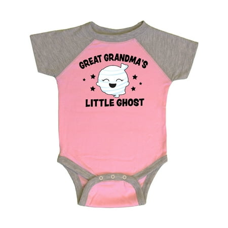 

Inktastic Cute Great Grandma s Little Ghost with Stars Gift Baby Girl Bodysuit