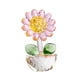 thumbnail image 2 of Figura de girasol, ramo de cristal, centro de mesa de flores, adorno de girasol pequeño rosa, 2 of 9