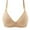 Beige, variant on Women's Plus Size No Underwire Push Up Bra Comfortable Adjustable Support Breathable Full Coverage Seamless Everyday Wear T Shirt Bra Lightweight Side Shaping Wireless Underwear