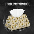 thumbnail image 6 of Lsque Gnomes Bees And Sunflowers Printed Long Tissue Box Cover Holder, Facial Paper Organizer Dispenser,Triangle with Bottom Belt, PVC Leather Decorative Organizer, 6 of 9