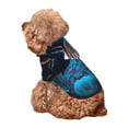 thumbnail image 2 of Yiaed Modern Style Blue Parrot Print Dog Hoodie Security Pet Dog Costume Pets Dog Hoodie Sweatshirt with Pocket for Small Dogs-X-Small, 2 of 5
