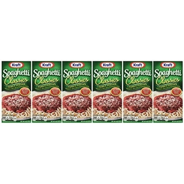 Kraft Spaghetti Classics: Tangy Italian Mix With Parmesan (8 Oz Size) 6 Pack