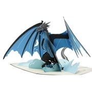 Ice Dragon - 3D Pop Up Greeting Card For All Occasions - Birthday, Love, Christmas, Goodluck, Congrats, Get Well -
