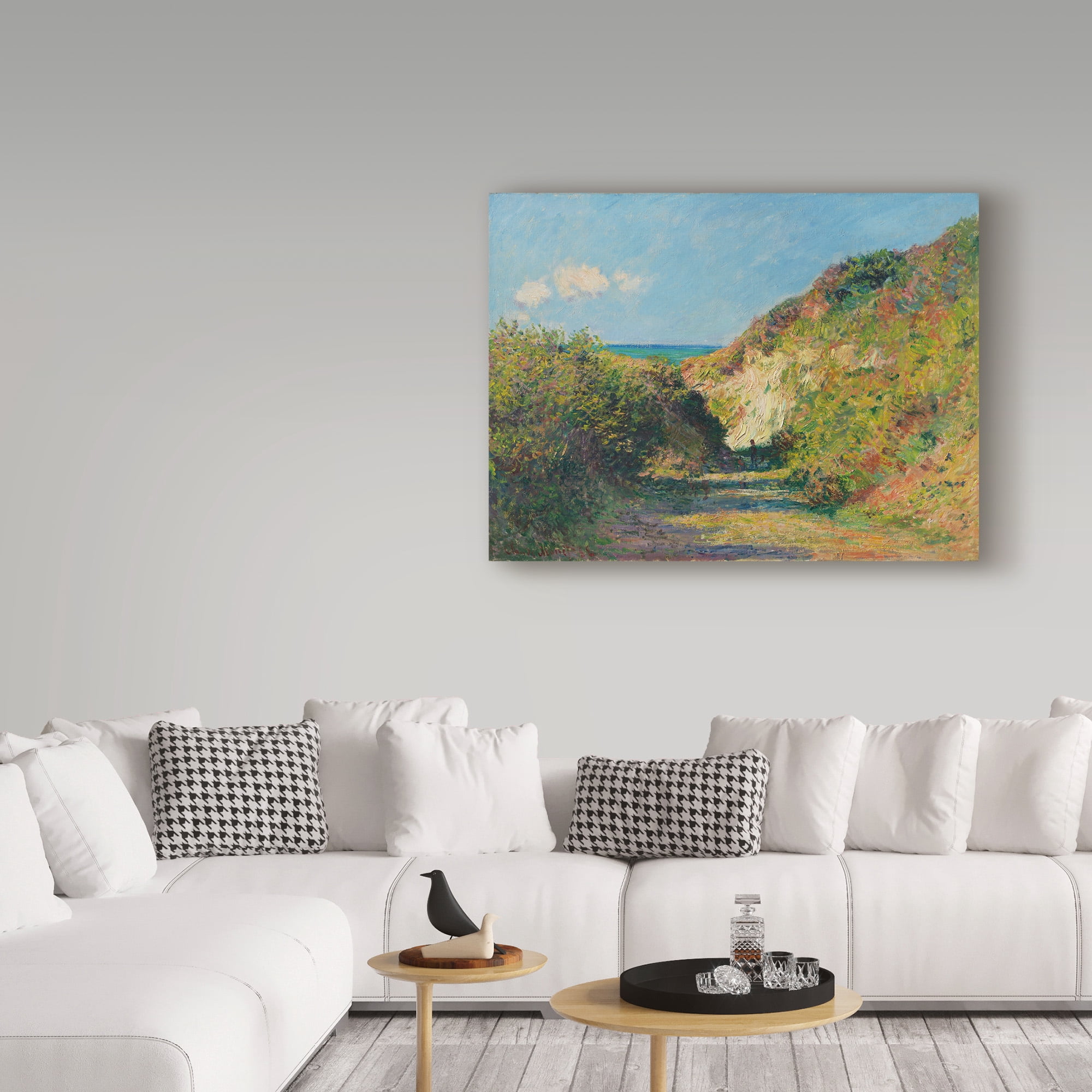 Trademark Fine Art 'The Sunken Path, 1882' Canvas Art by Claude Monet