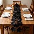 thumbnail image 6 of Kdkad Halloween Black Maple Leaf Vines, Artificial Fall Garland, Flexible Foliage Hanging Vines, Halloween Decorations for Porch, Fireplace, Railing, Table, Halloween Party Decor, 39In, 6 of 7