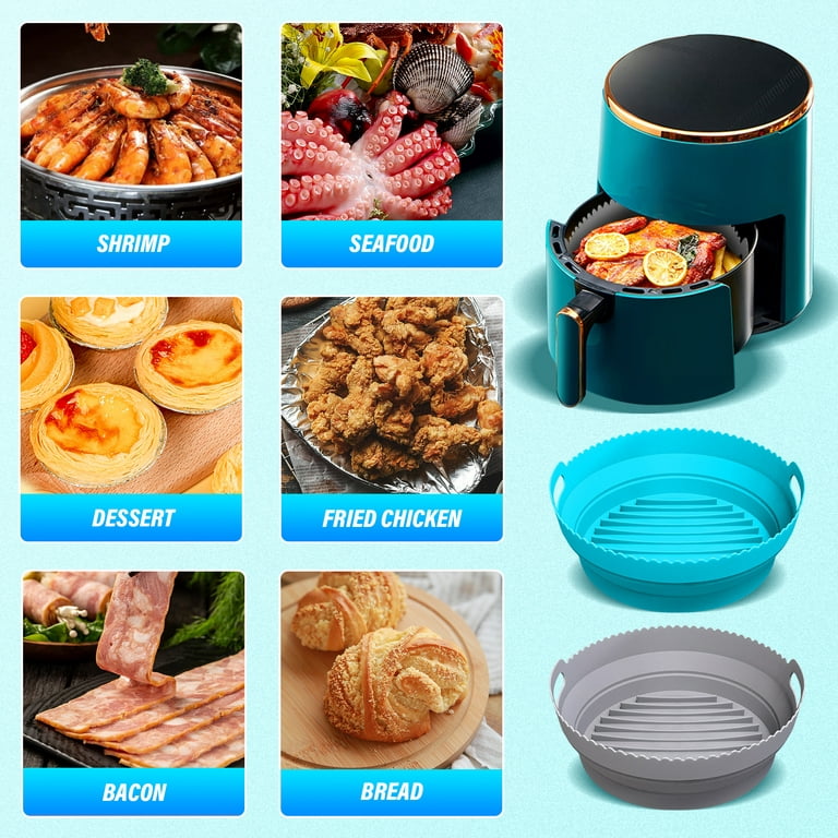 Air Fryer Silicone Pot With Divider