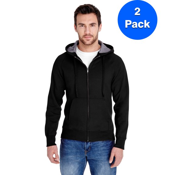 Mens 7.2 oz. Nano Full-Zip Hood N280 (2 PACK)