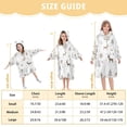 thumbnail image 4 of FORMRS Wearable Blanket Hoodie with Sleeves for Kids Cozy Flannel Sweatshirt, Christmas Forest, 4 of 7