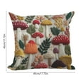 thumbnail image 3 of Embroidered Throw Pillow Covers，Summer Boho Decorative Pillow Cover with Zipper for Living Room Couch Sofa Bed (18"x18"), 3 of 6