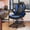 Black Blue, variant on Ergonomic Gaming Chair, High Back PU Leather Computer Desk Chair with Lumbar Support, Flip-up Armrests & Adjustable Height, Black Blue