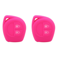 thumbnail image 1 of 2X Silicon Car Key Cover for SX4 Swift Grand Vitara Liana Celerio Jimny Key Case Keychain Alarm, Rose Red, 1 of 6