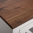 thumbnail image 6 of Topcobe Set of 2 Farmhouse Nightstand for Home Hotel Salon with X Design Glass Door, Retro Bedside Furniture for Bedroom Living Room Hallway, Easy Assembly Storage Cabinet for Small Spaces, Walnut, 6 of 9