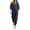 Dark Blue, variant on Relaxed Fit Two Piece Set Women Half Zip Ribbed Knit Long Sleeve Top High Waist Jogger Pants Matching Lounge Set with Pockets for Fall Workout Outfits