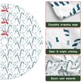 thumbnail image 6 of 36 Inch Christmas Tree Skirt – Velvet Plush Tree Mat, Soft Thickened Polyester with Red Ties, Single-Sided Printing, Available in 30in/36in/48in, Perfect for Holiday Xmas Tree Decoration, 6 of 7